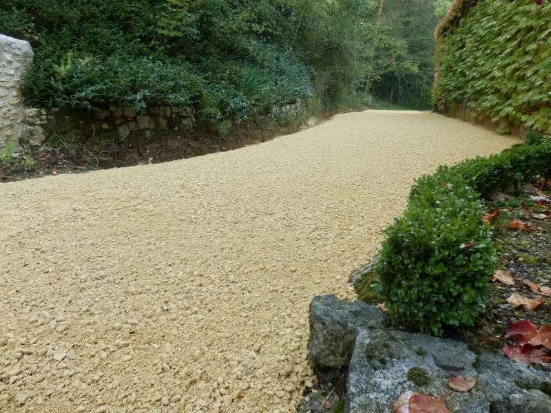 Gravel And Tar Paving